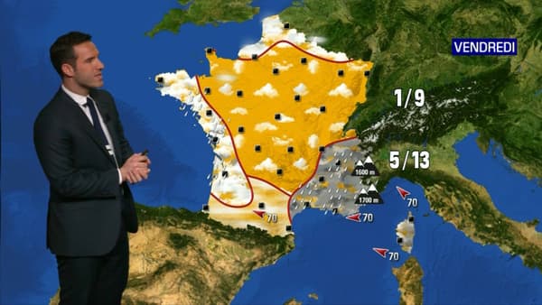 Météo de vendredi. Météo de vendredi.