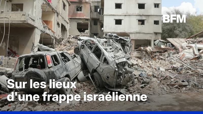 Liban: sur les lieux d'une frappe israélienne, qui a fait au moins 5 morts et près de 50 blessés