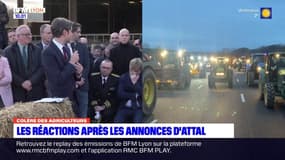 Colère des agriculteurs dans le Rhône: les réactions après les annonces d'Attal