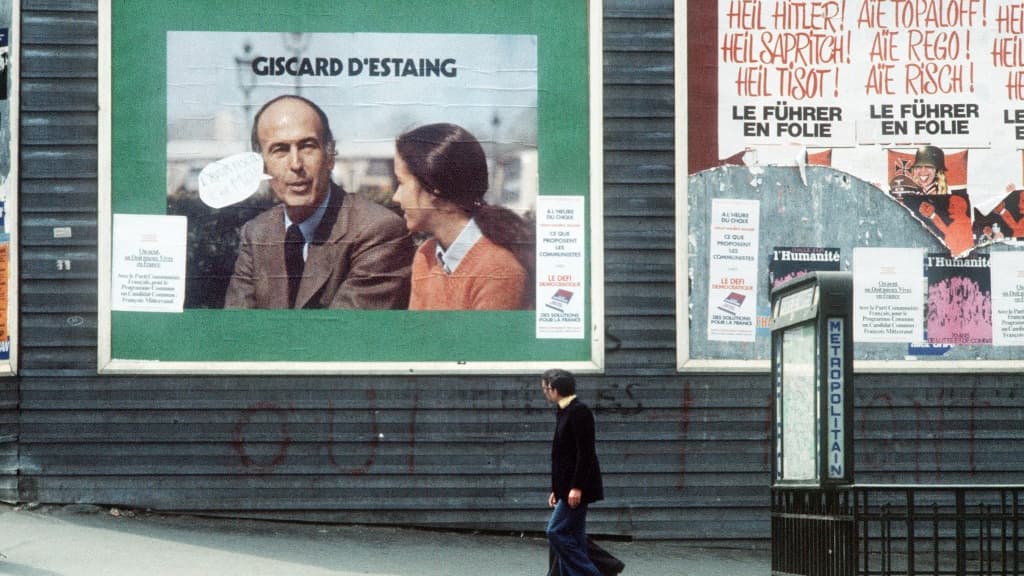 L'affiche de campagne de Valéry Giscard d'Estaing en 1974.