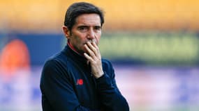 Marcelino pendant un match de Bilbao, le 21 avril 2022 