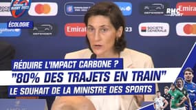 Coupe du monde de rugby : "80% des trajets des équipes en train pour réduire l'impact carbone" souhaite la ministre des sports