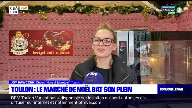 Le marché de Noël de Toulon bat son plein à l'approche de la fin d'année