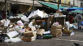 Marseille en avril 2017 après 13 jours de grèves des éboueurs. 