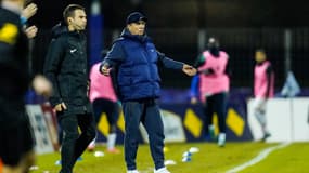 Un Jean Louis Gasset impuissant dans sa zone technique face à la gifle (4-0) reçue par Montpellier, ce samedi, au Puy-en-Velay (National 2), pour les 32e de finale de Coupe de France