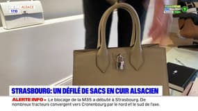 Strasbourg: une Alsacienne présente sa collection de sacs en cuir alsacien