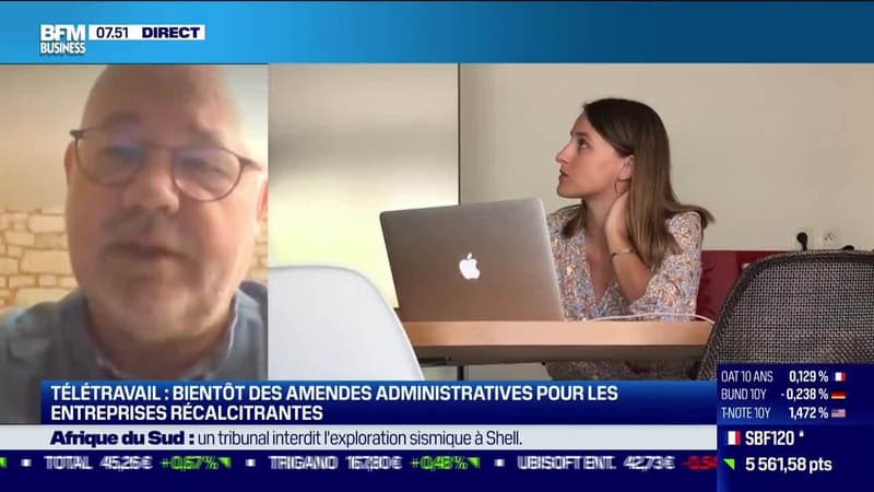 Michel Beaugas (FO): Bientôt des amendes administratives pour les entreprises récalcitrantes au télétravail - 29/12