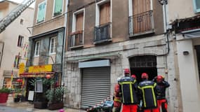 Huit familles ont été évacuées après la chute d’une cheminée dans le centre ancien de Sisteron, le 20 octobre 2023.