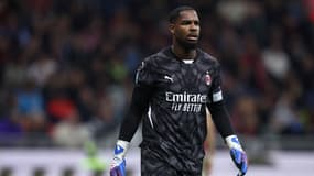 Mike Maignan lors du match AC Milan-Naples (0-2, Serie A), le 29 octobre 2024