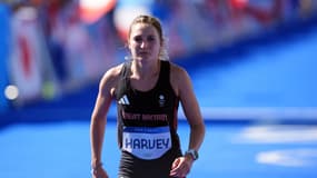 Rose Harvey lors du marathon des Jeux olympiques de Paris, le 11 août 2024