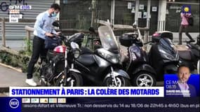 Stationnement à Paris: la colère des motards