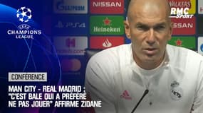 Man City - Real Madrid : "C'est Bale qui a préféré ne pas jouer" affirme Zidane