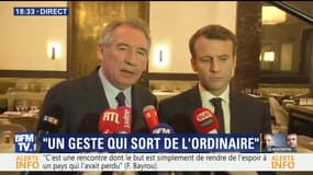 François Bayrou: "Il y a un candidat. Je n'ai jamais accepté l'idée de ticket"