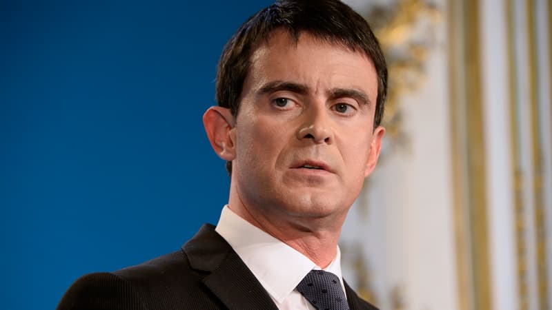 Manuel Valls à Matignon en janvier 2015. 