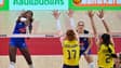 Iman Ndiaye lors du quart de finale France-Brésil, championnats du monde de volley, 4 septembre 2025