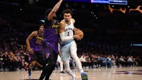 Victor Wembanyama lors de la victoire de San Antonio contre les Lakers (126-102), le 13 janvier 2025