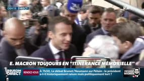 Une dame refuse de serrer la main du Président Macron lors de son "itinérance mémorielle"