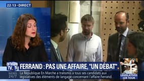 Affaire Ferrand: pas d'enquête à Brest mais un "débat" ouvert selon Edouard Philippe (1/2)