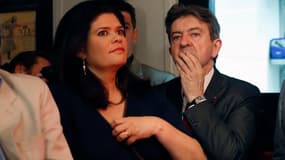 Raquel Garrido aux côtés de Jean-Luc Mélenchon