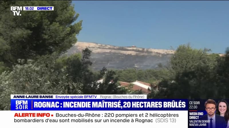 Incendie à Rognac: le feu est maîtrisé après avoir parcouru 20 hectares