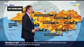 Météo Var: beaucoup de soleil ce samedi malgré l'arrivée d'un voile nuageux dans l'après-midi, jusqu'à 31°C à Toulon