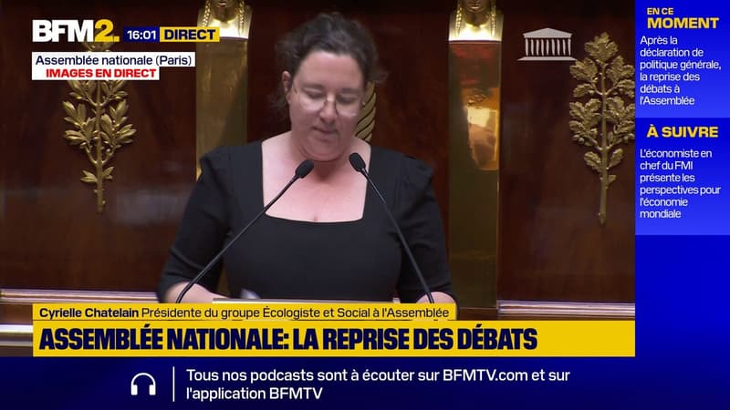 Les députés écologistes voteront la censure, Cyrielle Chatelain dénonce 