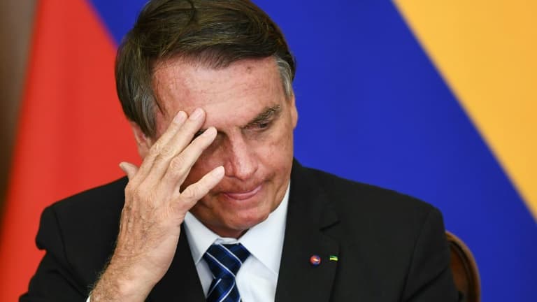 Le président brésilien Jair Bolsonaro à Brasilia, le 19 octobre 2021