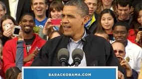 Obama a tenu deux discours offensifs à l''égard de son rival Mitt Romney, jeudi.