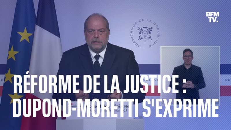 Réforme de la Justice: le point d'Éric Dupond-Moretti en intégralité