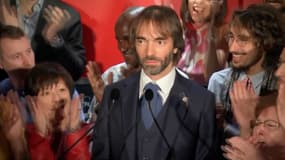 Cédric Villani lors de l'annonce de sa candidature à la mairie de Paris.