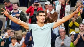 Carlos Alcaraz à Roland-Garros, le 25 mai 2022