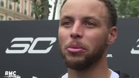 La star NBA Stephen Curry de passage à Paris