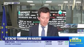 Le CAC40 termine en hausse