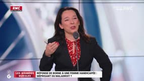 La réponse polémique d'Elisabeth Borne à une femme handicapée... Marie-Anne Soubré trouve Borne hors-sol 