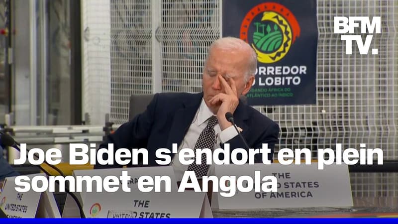 Joe Biden s'endort en plein sommet en Angola