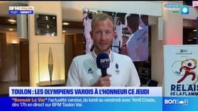 Cérémonie des athlètes à Toulon: "un plaisir de revenir", selon Damien Joly, nageur