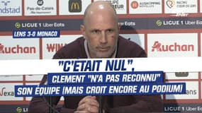 Lens 3-0 Monaco : "C’était nul", Clement "n’a pas reconnu" son équipe (mais croit encore au podium)