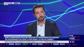 Mathieu Berthaud (Mon Partenaire Patrimoine): Quels avantages peut-on trouver à transférer de l'argent de l'assurance-vie vers le PER avant la fin de l'année ? - 09/11