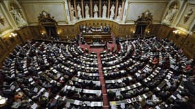 L'hémicycle du Sénat.