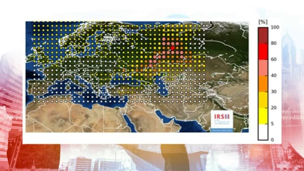 Le nuage radioactif détecté pointe bien vers l'Oural. Le nuage radioactif détecté pointe bien vers l'Oural.