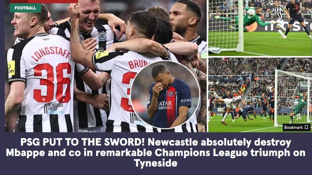 "Le PSG tué à l'épée", selon le Daily Mirror