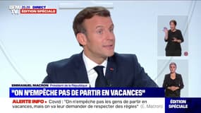 Emmanuel Macron recommande "de ne pas être plus de 6 à table, au maximum dans notre vie personnelle"