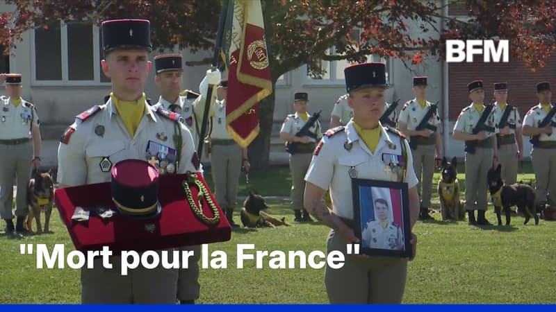 L'hommage au sergent Anicet Girardin "mort pour la France"