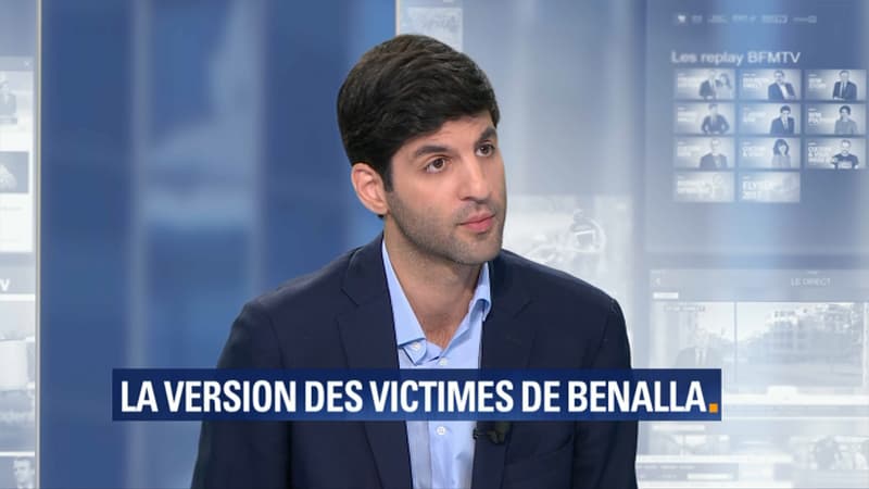 Me Sahand Saber, avocat des victimes présumées d'Alexandre Benalla, le 28 juillet 2018 sur BFMTV