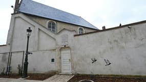 L'entrée de la synagogue d'Orléans, le 23 mars 2025