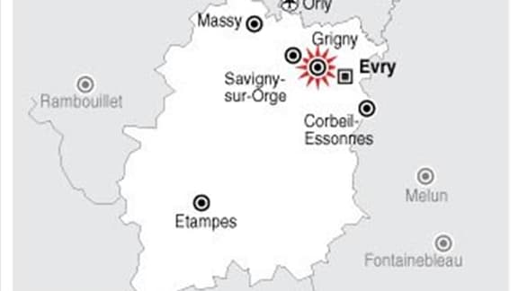 TIRS CONTRE DES POLICIERS À GRIGNY DANS L'ESSONNE