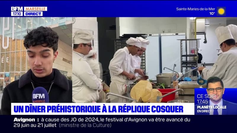 Marseille: un dîner préhistorique à la réplique Cosquer