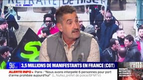 Frédéric Souillot (FO) soutient que le chiffre de 3,5 millions de manifestants n'est "pas excessif"