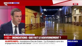Inondations: "Nous avons mis en place le fonds vert qui permet de faire des travaux très coûteux pour les communes" affirme Olivier Véran, porte-parole du gouvernement