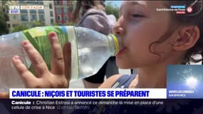 Canicule: touristes et Niçois se préparent à la canicule